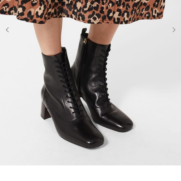Hobbs Imogen Lace Ankle Boot on Black Sizes available/ New with box - Picture 2 of 9